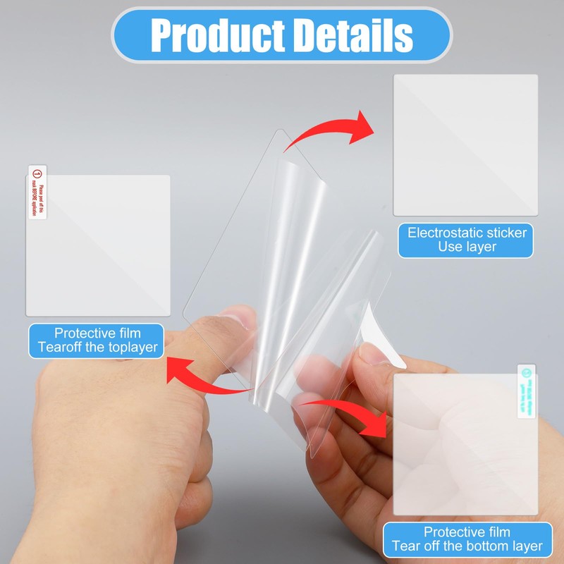 MBAIYO 8 Pcs Electrostatic Film for Dash Cam 8 Pcs