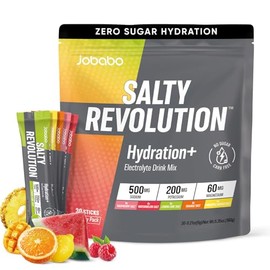 Salty Revolution Electrolytes Powder Packets | Keto, Energy & Sports Hydration Support | Sugar Free, Gluten-Free | Drink Mix Variety Pack (30 Servings)