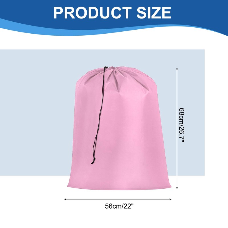 sourcing map Laundry Bag with Drawstring Closure, 27"x22" Dirty Clothes
