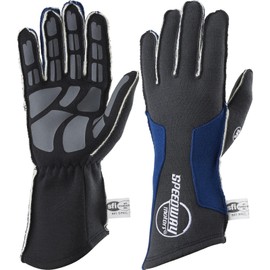 Speedway Motors Outseam Racing Gloves, SFI-5, Blue, Large