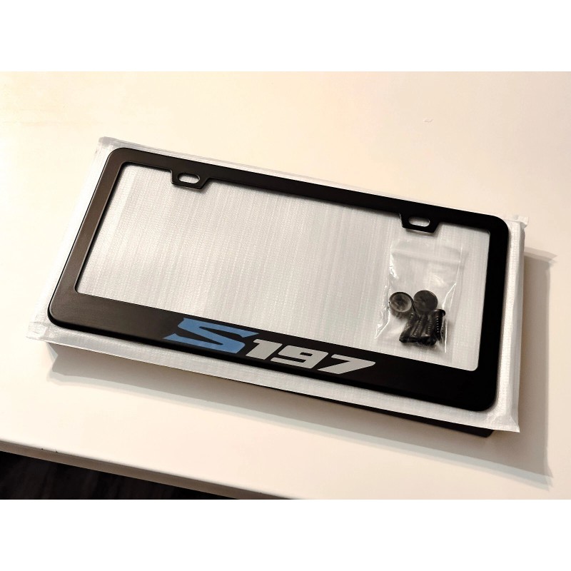 Unbranded Mustang S197 Premium Black Metal License Plate Frame Tag