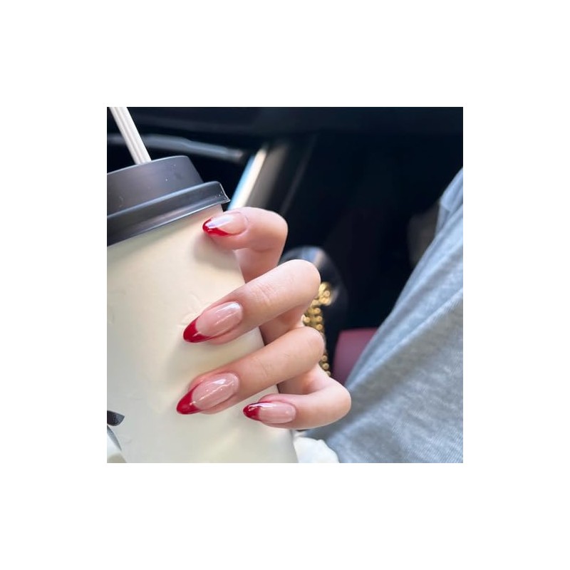 CloudTrip 30 Uñas Postizas Almendradas A Presión - Uñas De