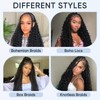 99j Burgundy Human Braiding Hair for Boho Braids,150g 24 inch