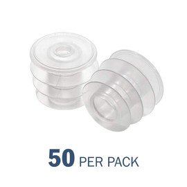 Oral Syringe Adapter Plugs, Compatible with 12 and 16 Oz Oval, 28 mm, 50 Count (Pack of 1)