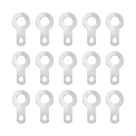 EMSea 200PCS Crimp Ring Terminal 2.7mm Solder Tag Lug Plate Bare Ring Terminal Connector Crimp for Micro Motors Tape Recorder Cores Silver-Plated Copper