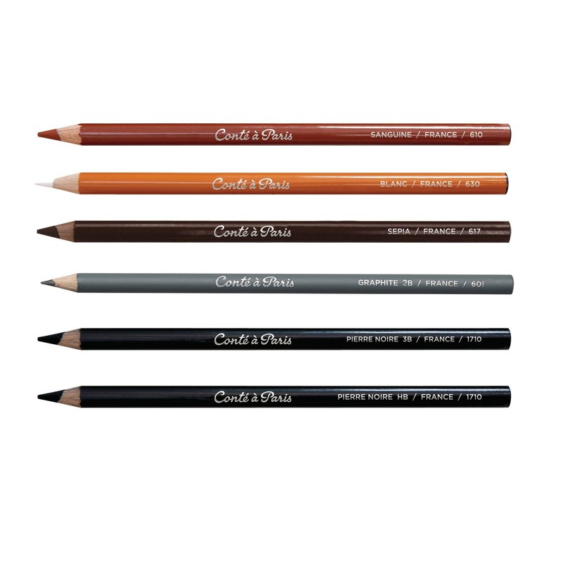 Conté à Paris 6-Count Sketching Pencils Set