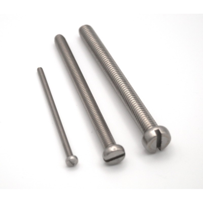 M6X80 Slotted Cylinder Screws DIN 84 A2 Stainless Steel Pack