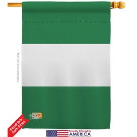 Nigeria House Flags Pack Regional Nationality Nation International World Country Particular Area Support Our Troops Small Decorative Gift Yard Banner Double-Sided Made In USA 28 X 40