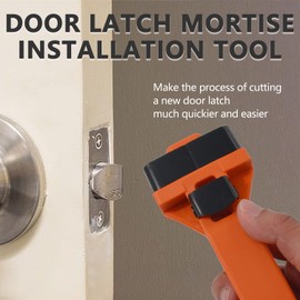 ZNTVW Door Latch Mortise Installation Tool for Accurate Scoring, Door Lock Kit for Square Latch Use to Remove Material with Outline Blade
