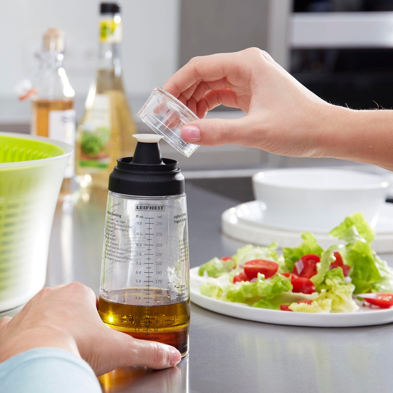 Leifheit Glass Salad Dressing Bottle 10 oz – Durable Eco-Friendly