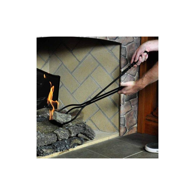 Minuteman International Rope Handle Single Tool, Fireplace Tongs, Standard 28-in,