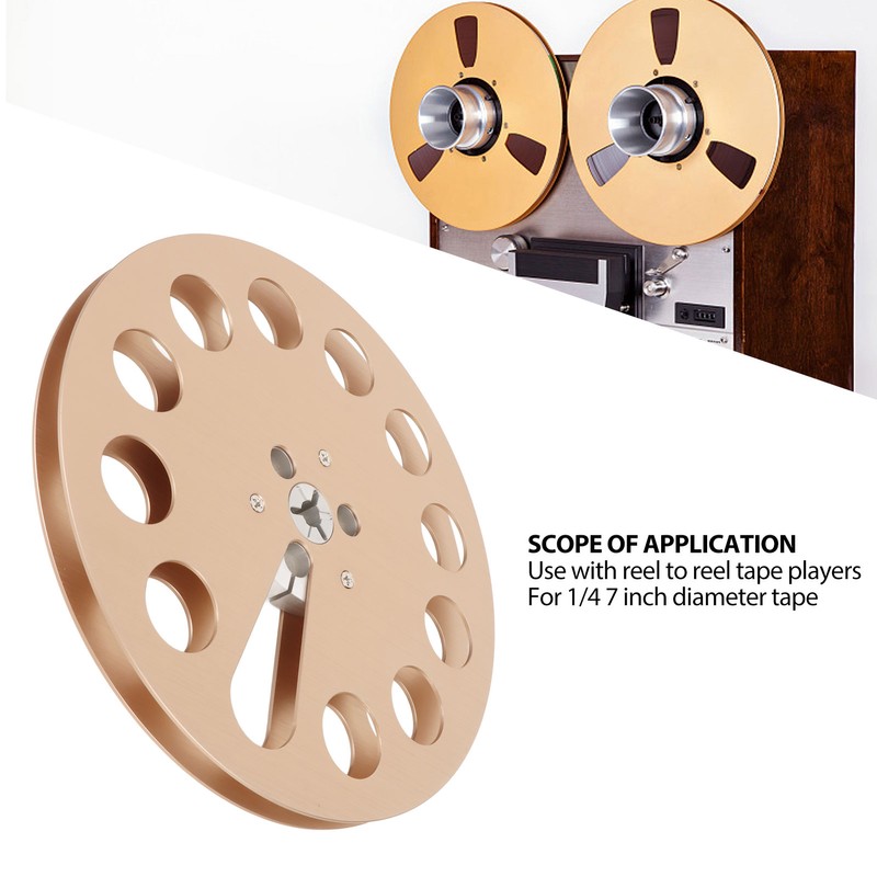 1/4 7 Inch Empty Tape Reel 11 Holes Universal Aluminum