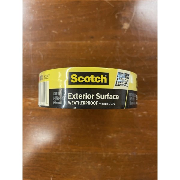 Scotch Exterior Surface Weatherproof Painters Tape 1.41” X 45 Yds