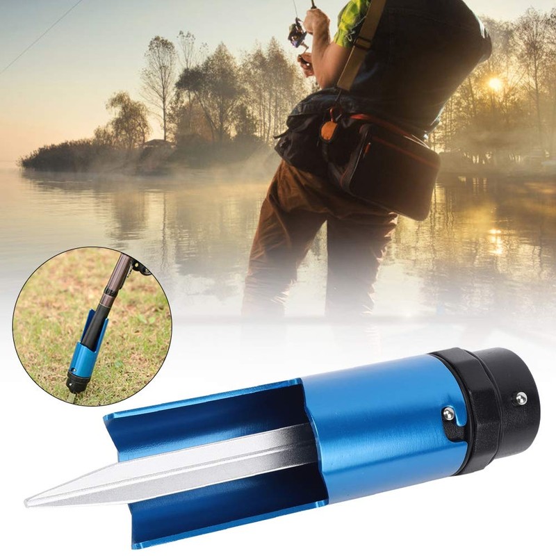 Vbest life Trigone Fishing Pole Ground Support Stand Holder for