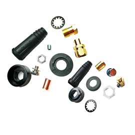 DKJ35-50 & DKJ50-70 TIG Welding Cable Panel Connector Plug Socket Set Quick Connector 2 pcs Black