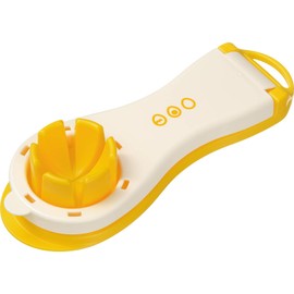 Wahei Freiz RE-7256 Boiled Egg Cutter, Cut 2, Salad Topping, Bento Box, Kitchen Assist, Yellow