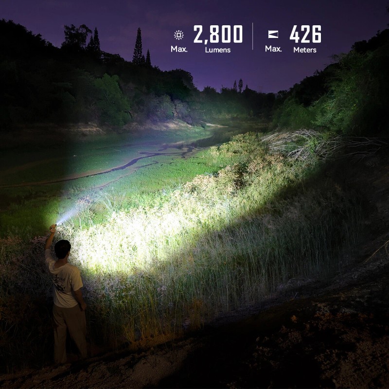 IMALENT GR35 2800 Lumen Flat EDC Flashlight with LED Light,