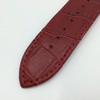 Watch Band, Genuine Leather, D Buckle, Crocodile Embossed Strap, Spring