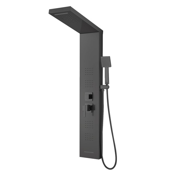 ROVOGO LED Shower Panel Tower System, 5-Function Shower Column with