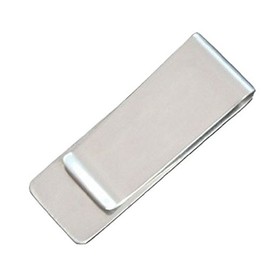 【アウトレット】マネークリップ シンプル シルバーメタルミラー プレーンタイプ スマートペーパークリップ カードクリップ お財布いらず お札はさみ トラベルグッズ 旅行や出張などに！ シルバーカラー