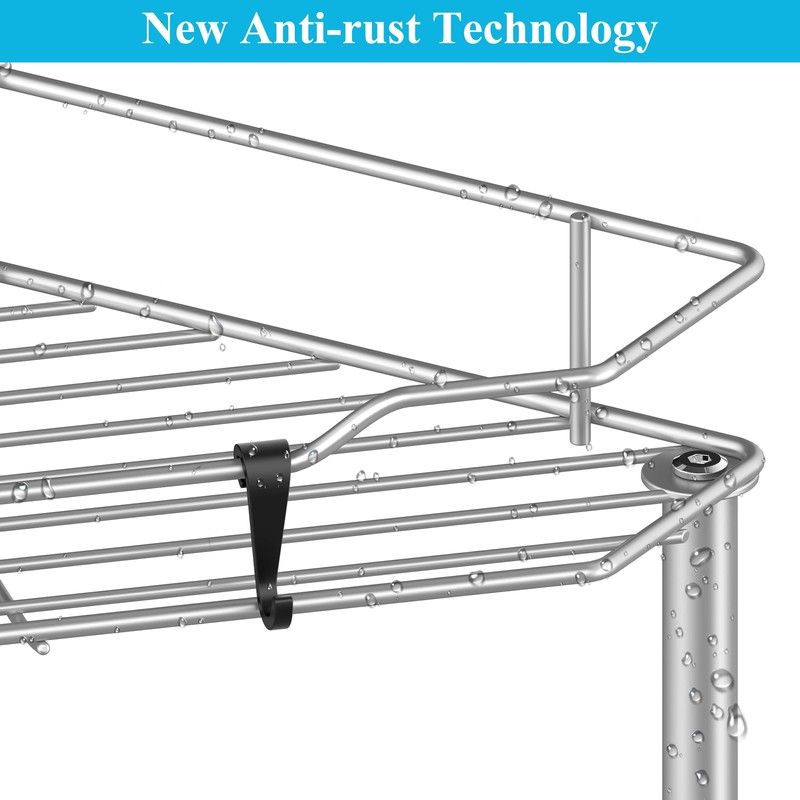 4 Tier Floor Standing Corner Shower Caddy Organizer Shelf with