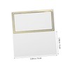 CAXUSD 50pcs Elegant Foil Table Name Cards Premium Wedding Place