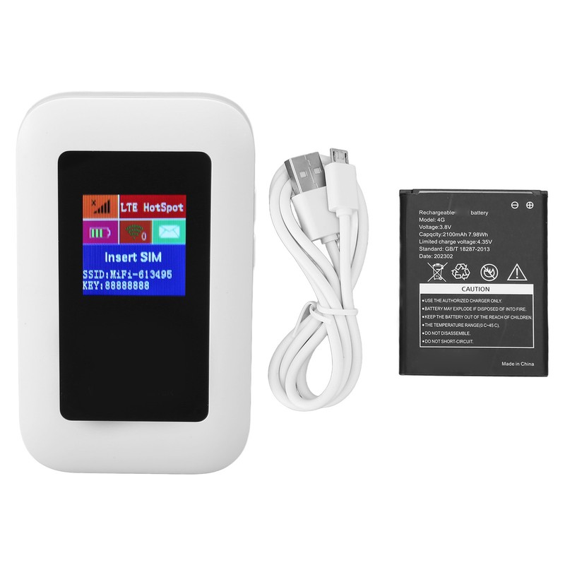 4G LTE MIFI Router with Color Screen Support 10 Devices
