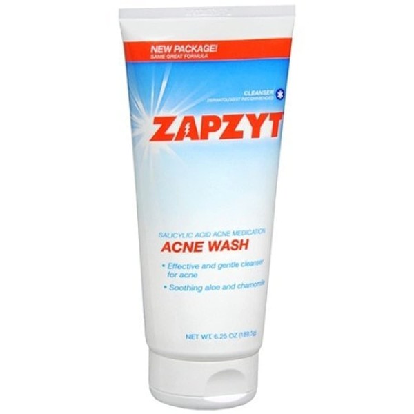 ZAPZYT Acne Wash with Salicylic Acid 6.25 oz