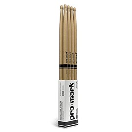 ProMark Classic Forward 2B Hickory Drumsticks, Oval Wood Tip, Four Pairs