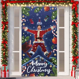 Funny Christmas Banner Happy Xmas Backdrop Sign Winter Xmas Decor Funny Christmas Decoration for Home