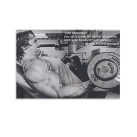 Arnold Schwarzenegger Poster 12x18inch(30x45cm) Unframe Canvas Gym poster Fitness Poster Office Room Decor Gift Bedroom Decor Sports Landscape YaLing