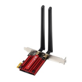 1800Mbps Wifi 6 MT7921 Adaptador inalámbrico PCI Express Bluetooth 5.2 de banda dual 802.11AX/AC Tarjeta de red Wi-Fi 10 11 fácil de instalar, fácil de usar
