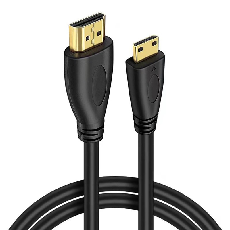 CAMKOO Mini HDMI to HDMI Adapter Cable, 10.2Gbps High-Speed, 4K@30Hz,