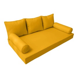 Unbranded |SLIPCOVER ONLY|S3 Daybed Mattress Bolster Backrest Covers Piped Trim Crib AD108