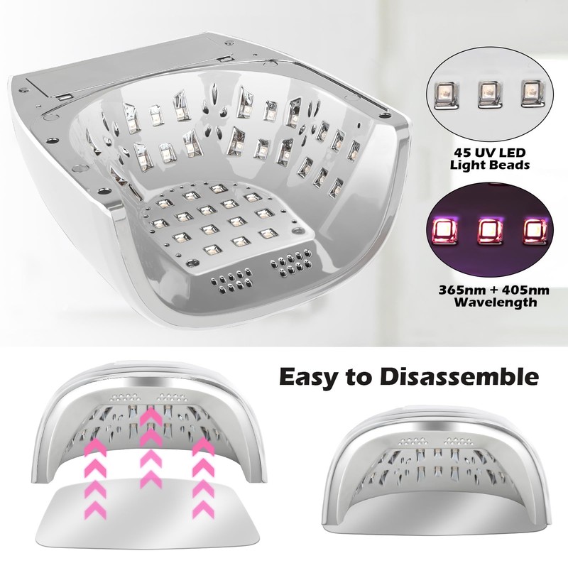 90W Professional Wireless Cordless Rechargeable UV LED Nail Lamp,Nail Lamp
