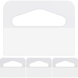 El Galeón Hang Tabs Perchas Adhesivas para Exhibición, Colgadores Autoadhesivos Tipo Cola de Pato, Ganchos para Colgar Productos en Blíster o Bolsa 4.5 x 4 CMS – Pack 1000 Piezas