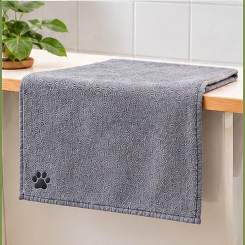 Pet Bath Towel for Dogs & Cats – Soft Microfiber,