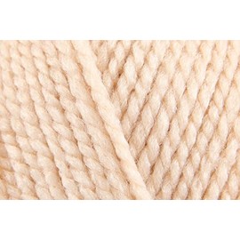 King Cole Big Value Chunky Crochet Yarn, Soft 100% Acrylic Knitting Wool for Hoodies, Jumpers, Sweaters, Hats, Scarves - 100g Balls - Sand (1747) - Pack of 5