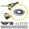 PRO BAT Rear Hydraulic Brake Assembly Caliper Master Cylinder Kit