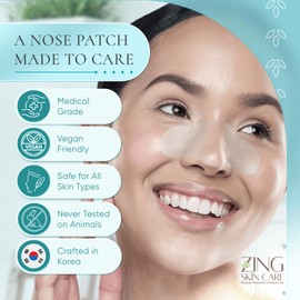 Prime Patch Nose Patches – Hydrocolloid Patches for Pimple & Zit Removal, Blackhead & Pore Care – Absorbs Acne Gunk & Oil, Strong Adhesion, Easy Removal, Vegan, 10 Count – Made in Korea