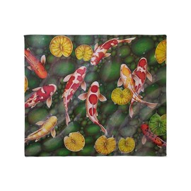 CafePress Koi Fish Cool Throw Blanket Super Soft Fleece Plush Throw Blanket, 60"x50"