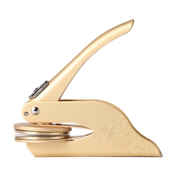 Fenteer Embosser Stamp Portable Stainless Steel Embossing Stamp Hand Tool