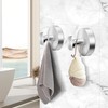 Fadroky Suction Cup Hooks, 15lbs Heavy Duty Silver Towel Hooks