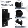 Wall Mount Gate Hinges, Black Farm Gate Hinge, 8 Pack
