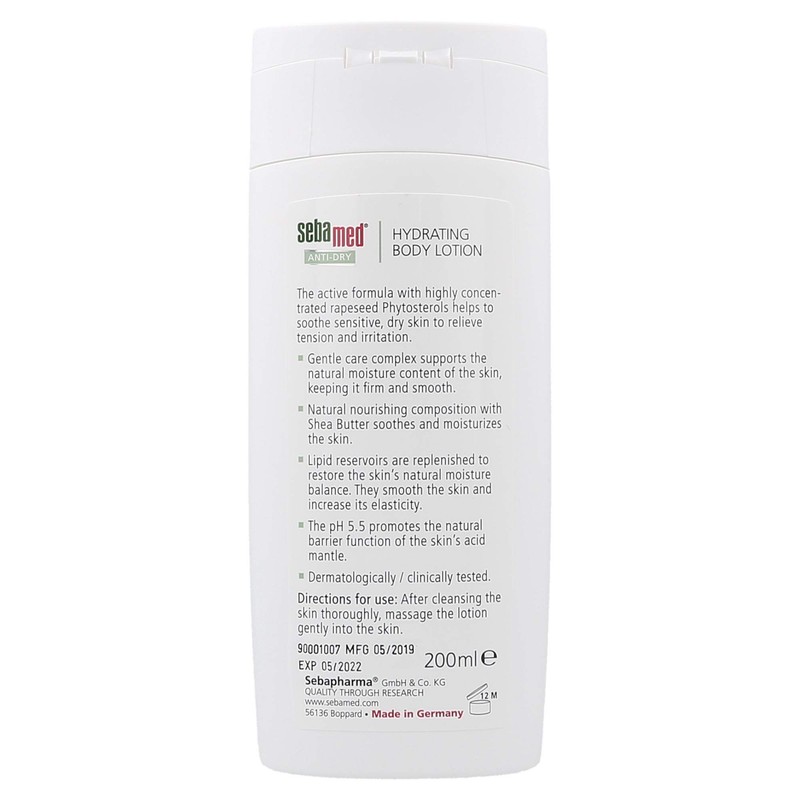 Sebamed Anti Dry Hydrating Body Lotion, 6.8 oz.