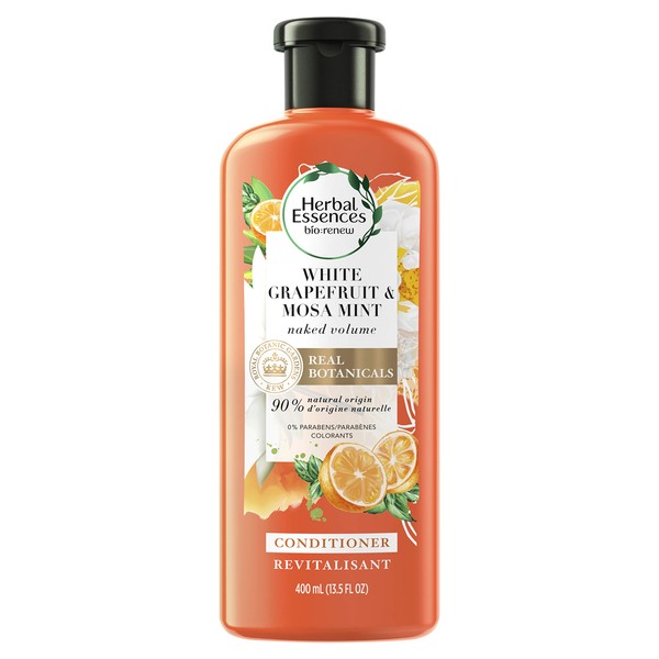 Herbal Essences Biorenew White Grapefruit & Mosa Mint Naked Volume Conditioner, 13.5 FL OZ (Pack of 6)