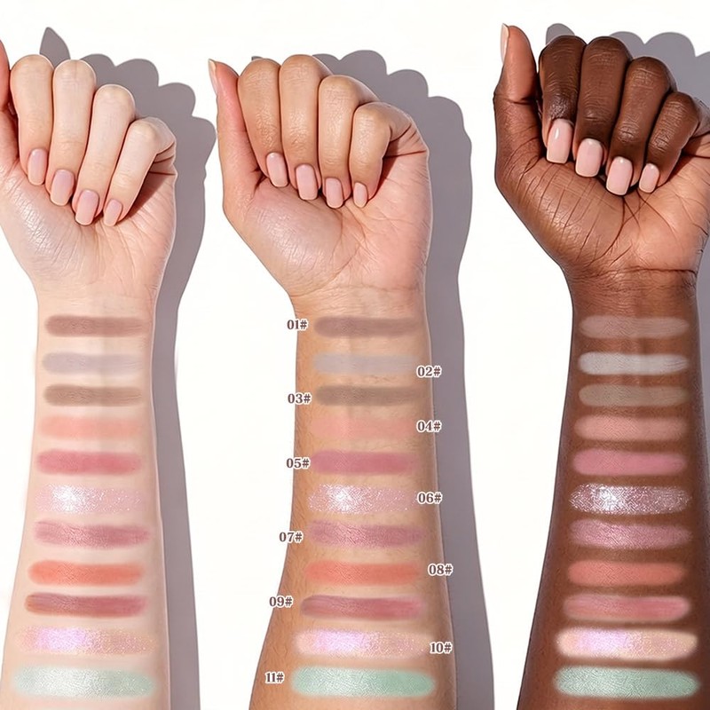 Shimmer Eyeshadow Palette, Matte Single Eye Shadow Palette Makeup for