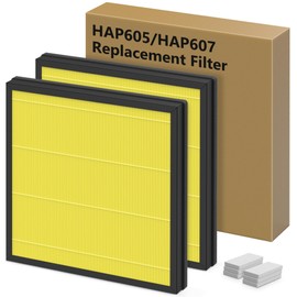 Pet Care Replacement Filters for XenonLab HAP605 HAP607 and for FreAire HAP605 HAP607 Air Cleaner Purifier, 3-in-1 Filter with Extra 6pcs Aroma Pads, 2 Packs Pet Care Filters