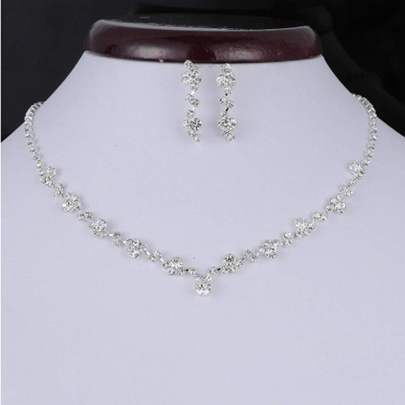AVILMORE Necklace and Earrings Set of 2 Pieces Wedding Party