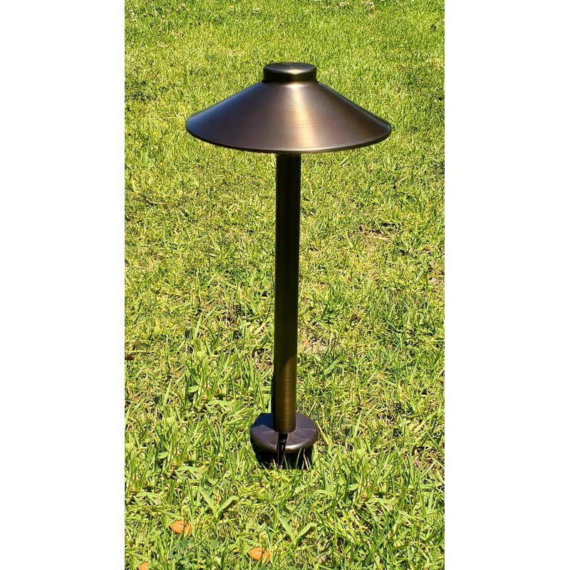 Ironsmith Lighting Products Mushroom Style Path Light Top, Solid Brass